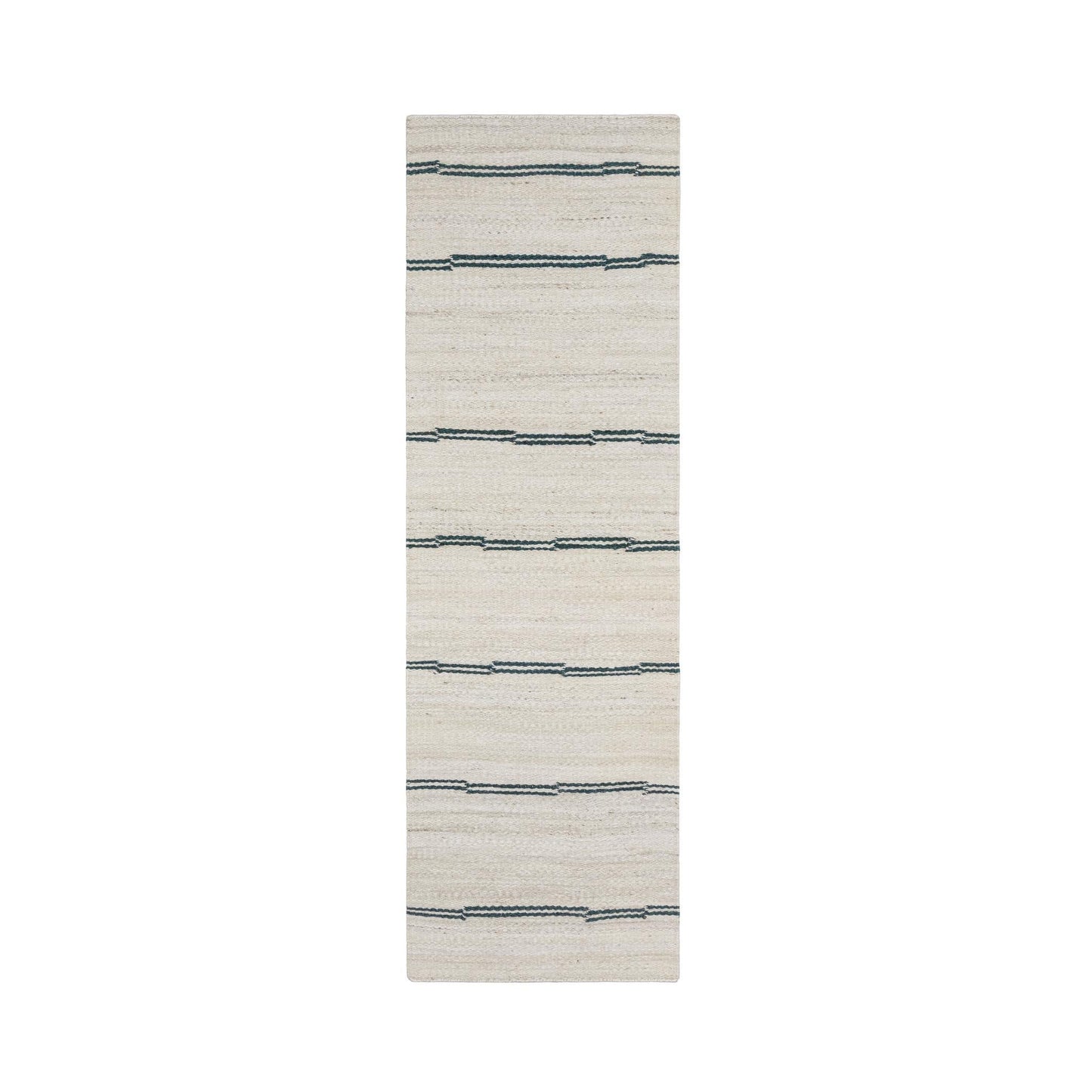 Sunderland Jute Ivory/Dark Blue Stripe Rug - Ornate Home