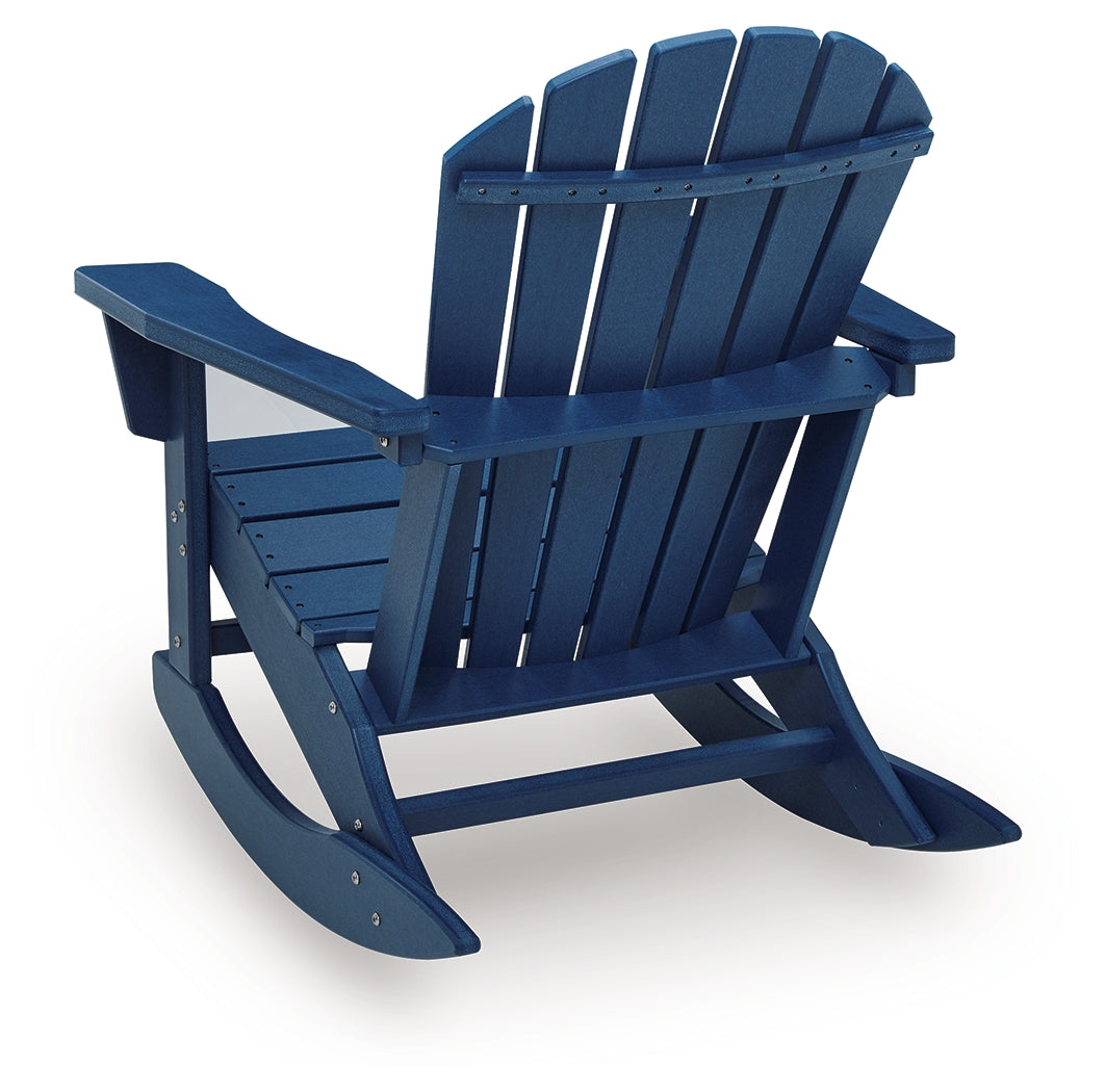 Sundown Shores Blue Rocking Chair- Viva Furn
