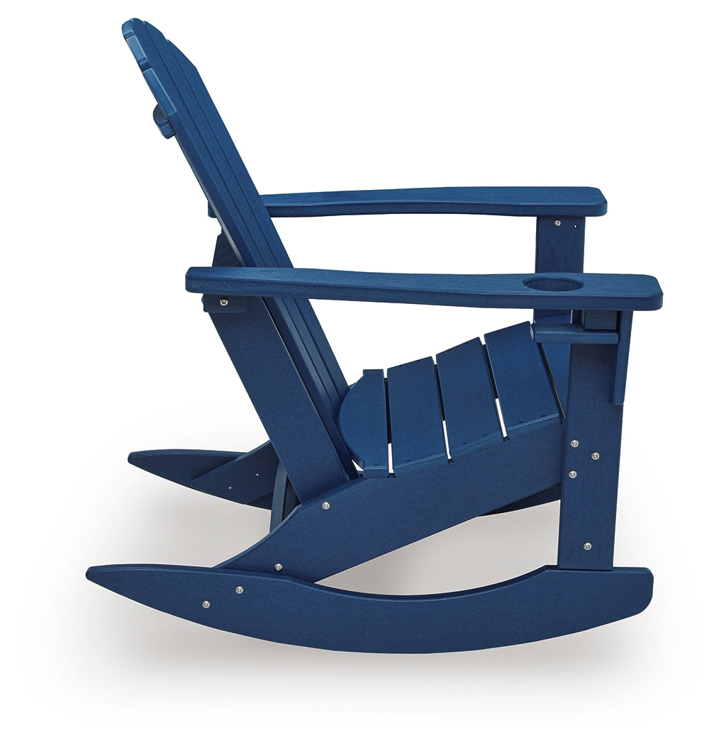 Sundown Shores Blue Rocking Chair- Viva Furn