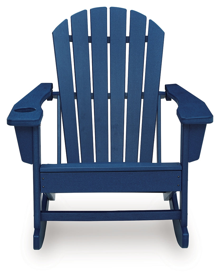 Sundown Shores Blue Rocking Chair- Viva Furn