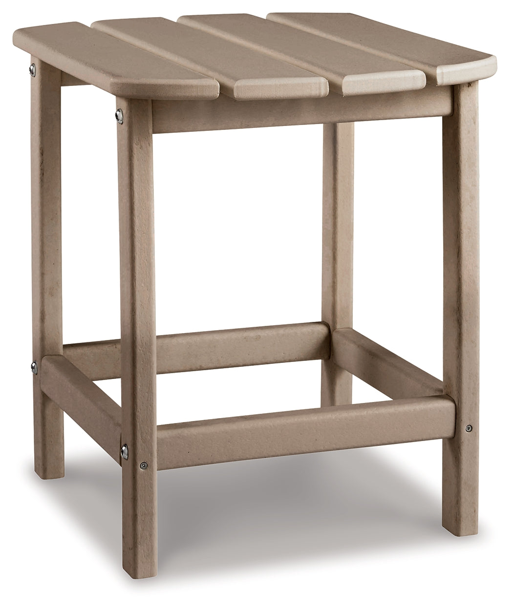Sundown Treasure Driftwood 4 Adirondack Chairs & Outdoor End Table- Viva Furn