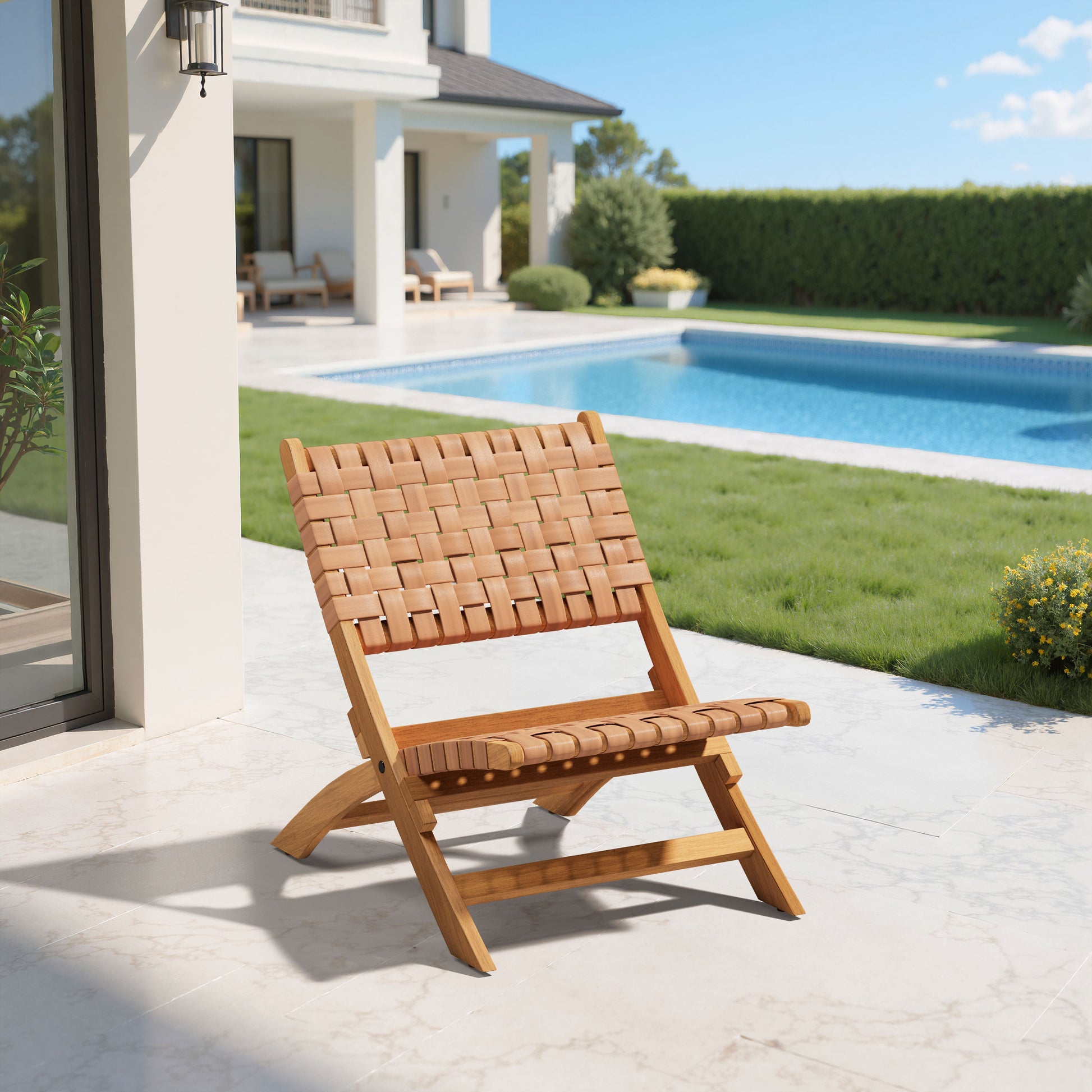 Sunflare Brown Outdoor Lounge Chair - Ornate Home