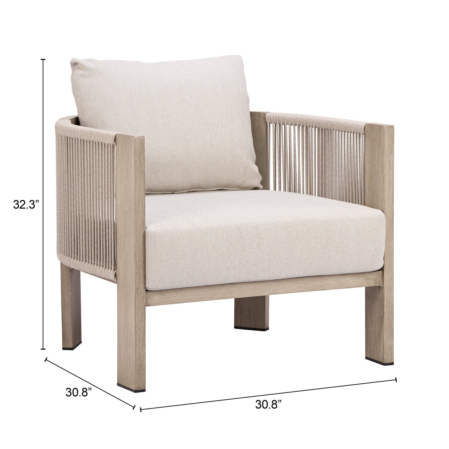 Sunlit Gray Springs Accent Chair - Ornate Home