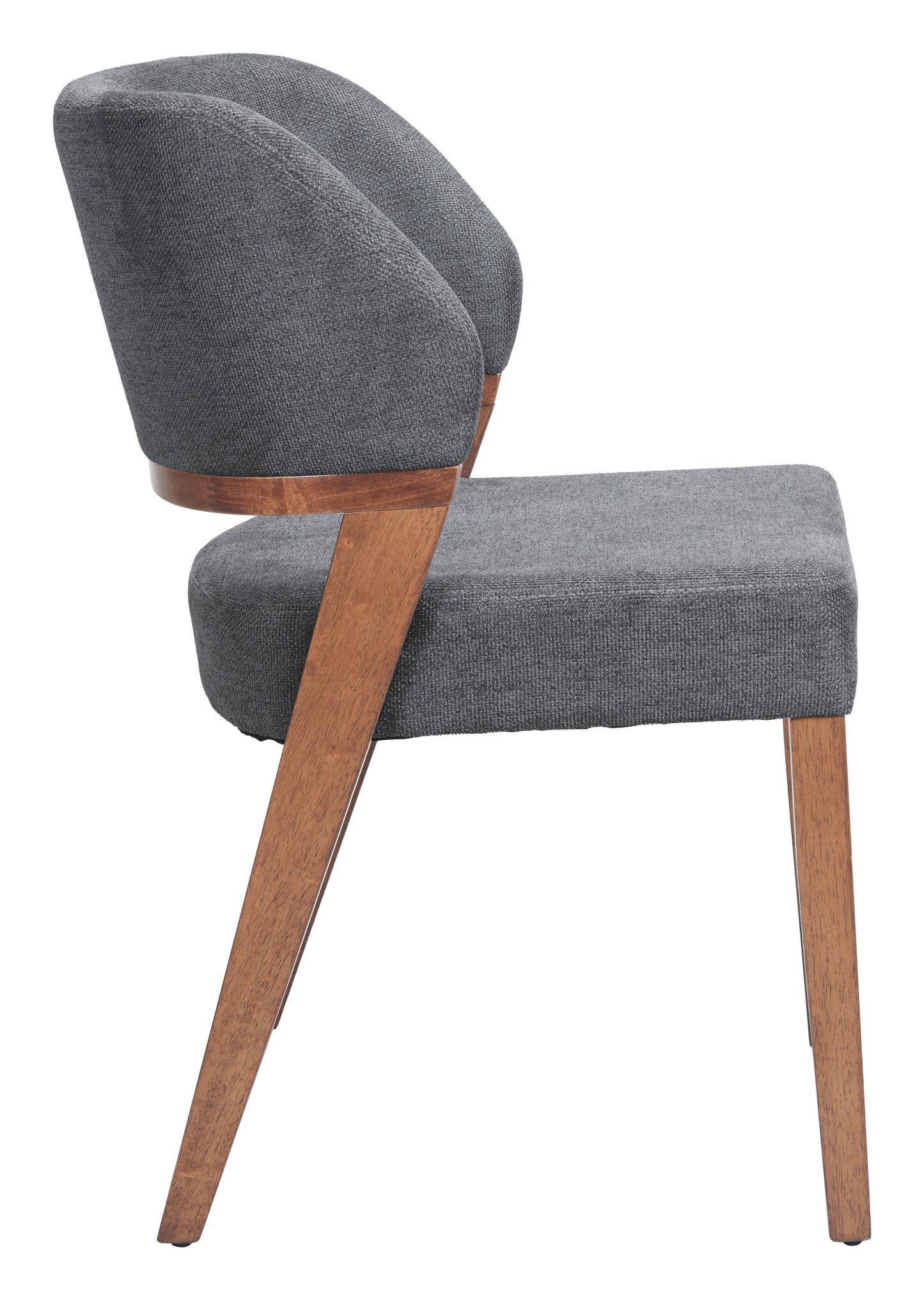 Sunobu Azure Gray & Walnut Dining Chair (Set of 2) - Ornate Home