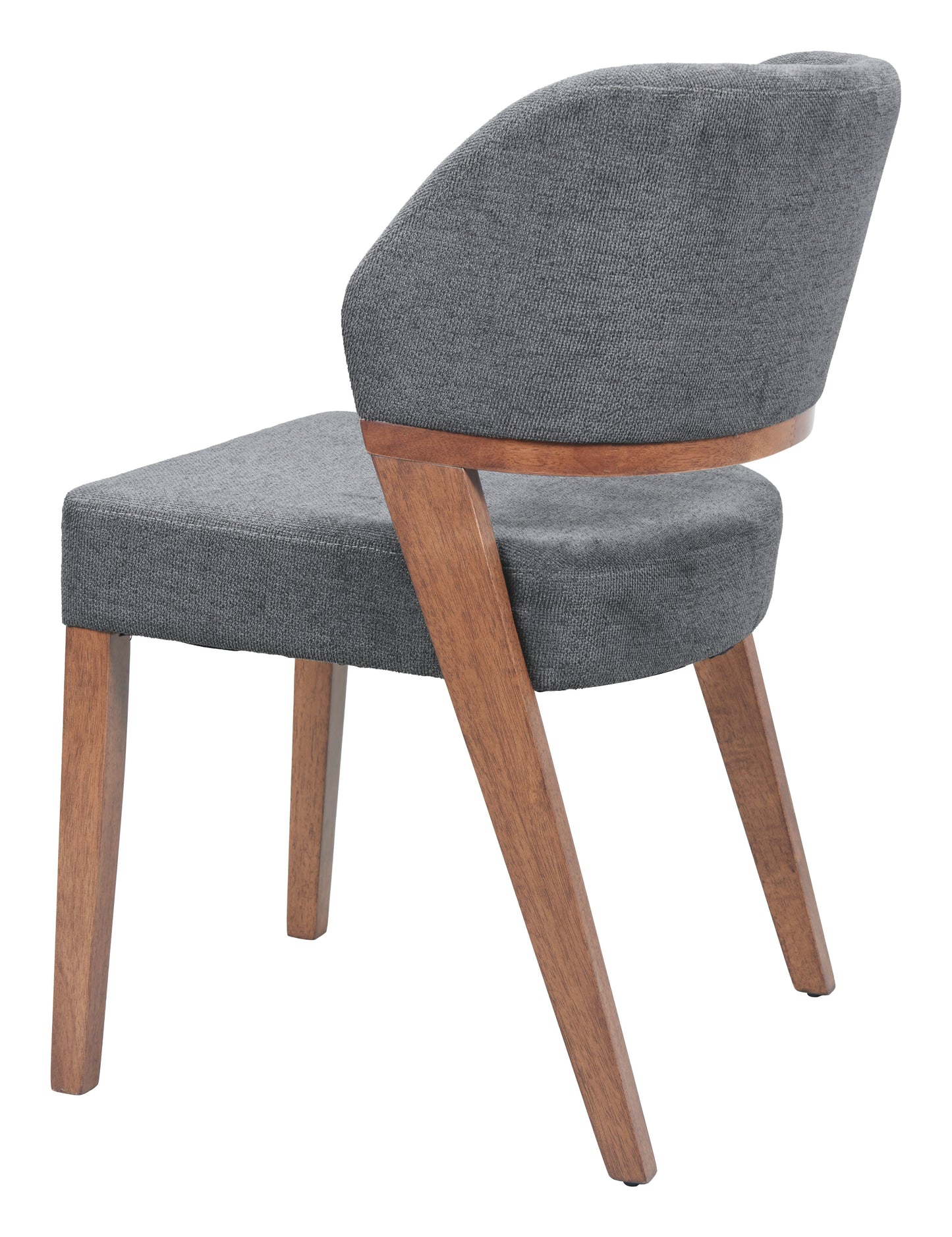 Sunobu Azure Gray & Walnut Dining Chair (Set of 2) - Ornate Home