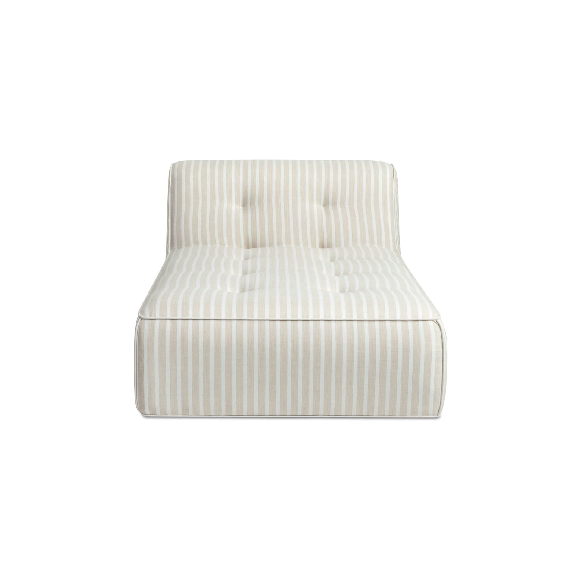 Sunseeker Brown Stripe Outdoor Chaise - Ornate Home