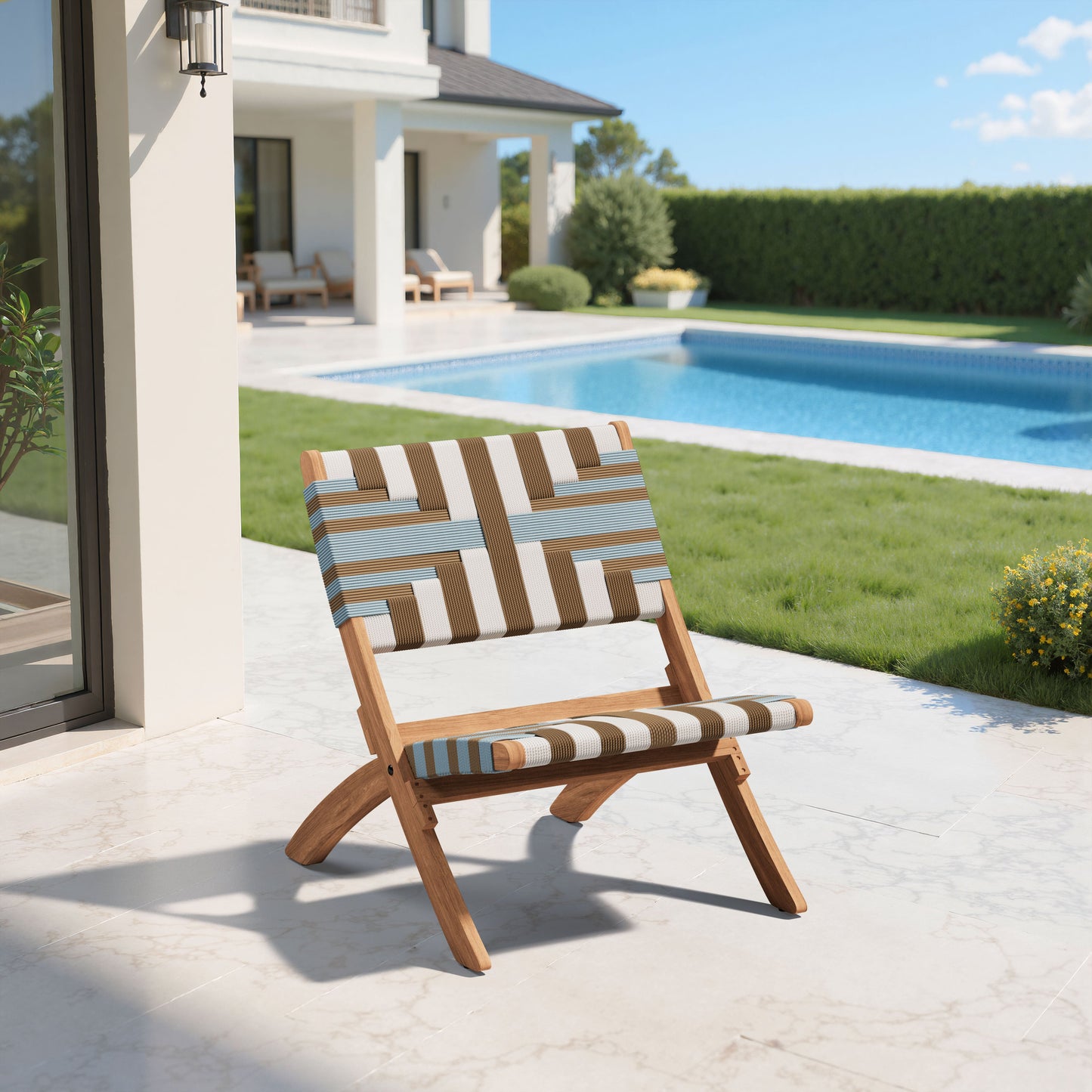 Sunshine Multicolor Outdoor Lounge Chair - Ornate Home
