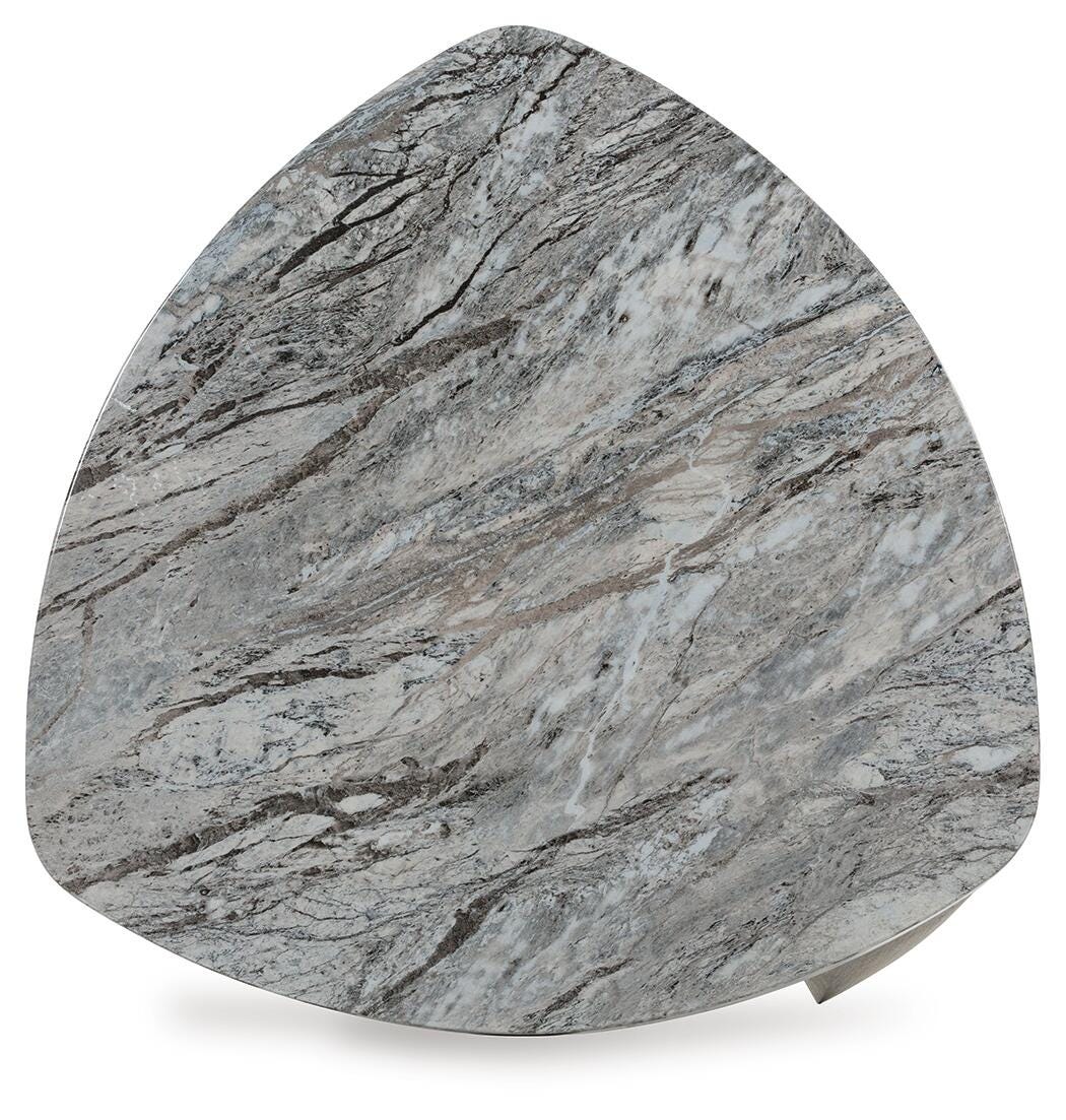Surmour Gray/Brown Coffee Table and End Table- Viva Furn