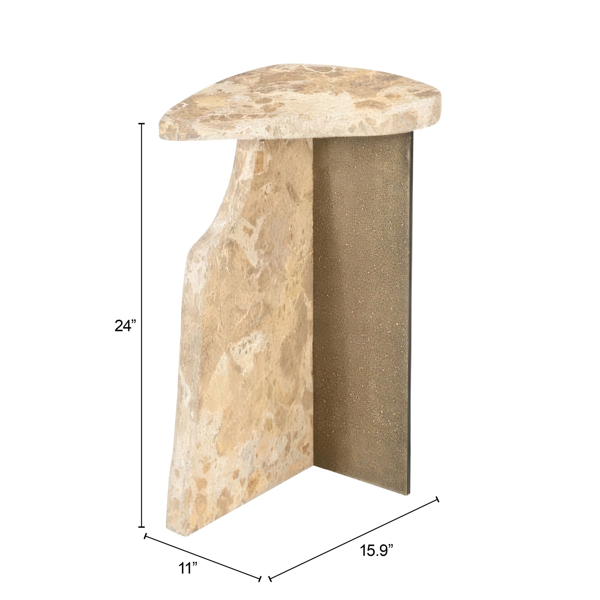Surya Beige Side Table - Ornate Home