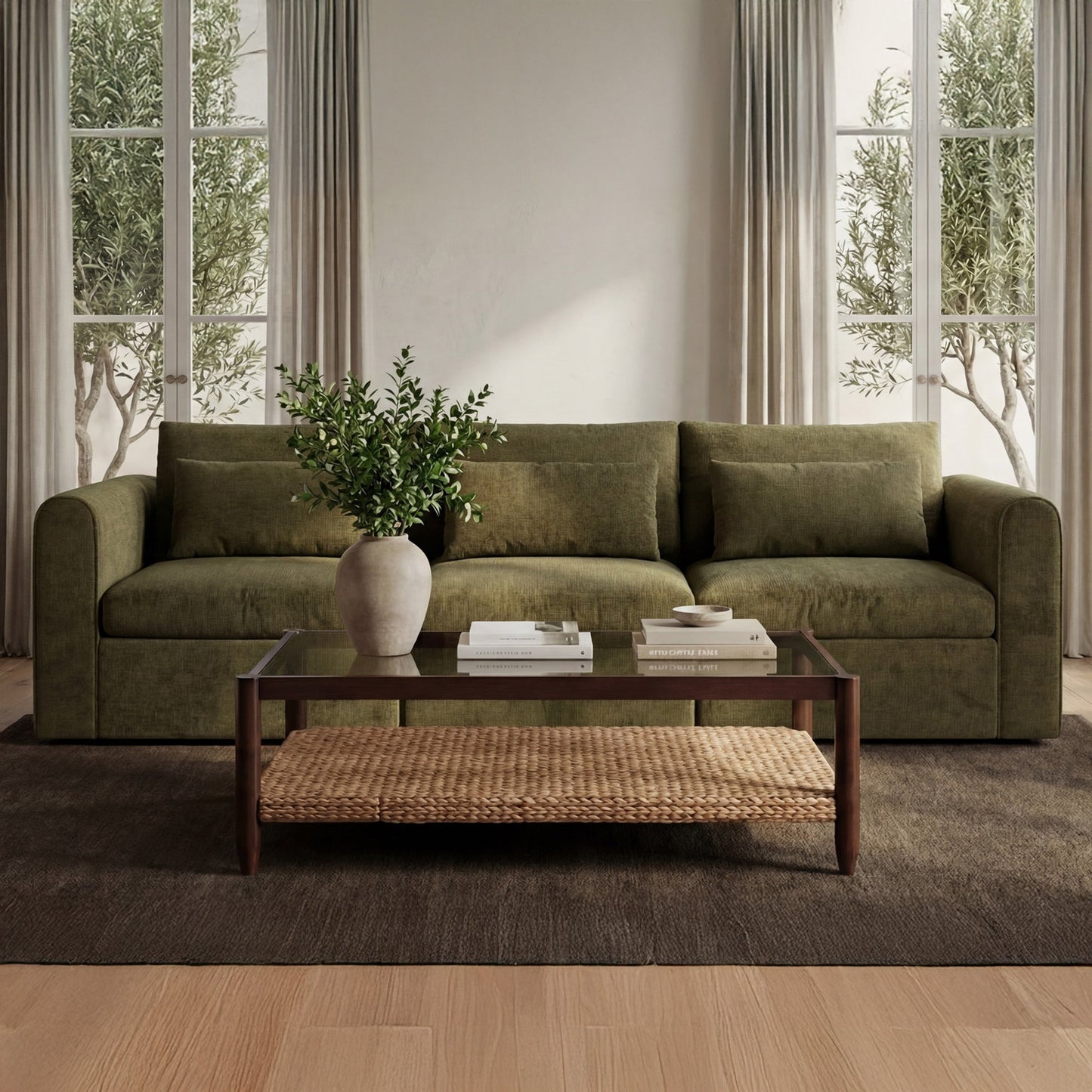Swift Dark Green Left Arm Facing Chair - Ornate Home