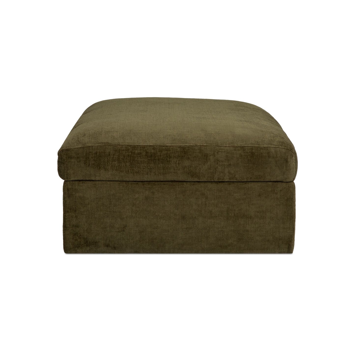 Swift Dark Green Storage Ottoman - Ornate Home
