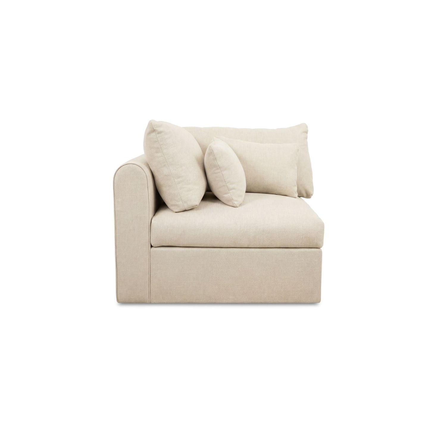 Swift Light Beige Corner Chair - Ornate Home