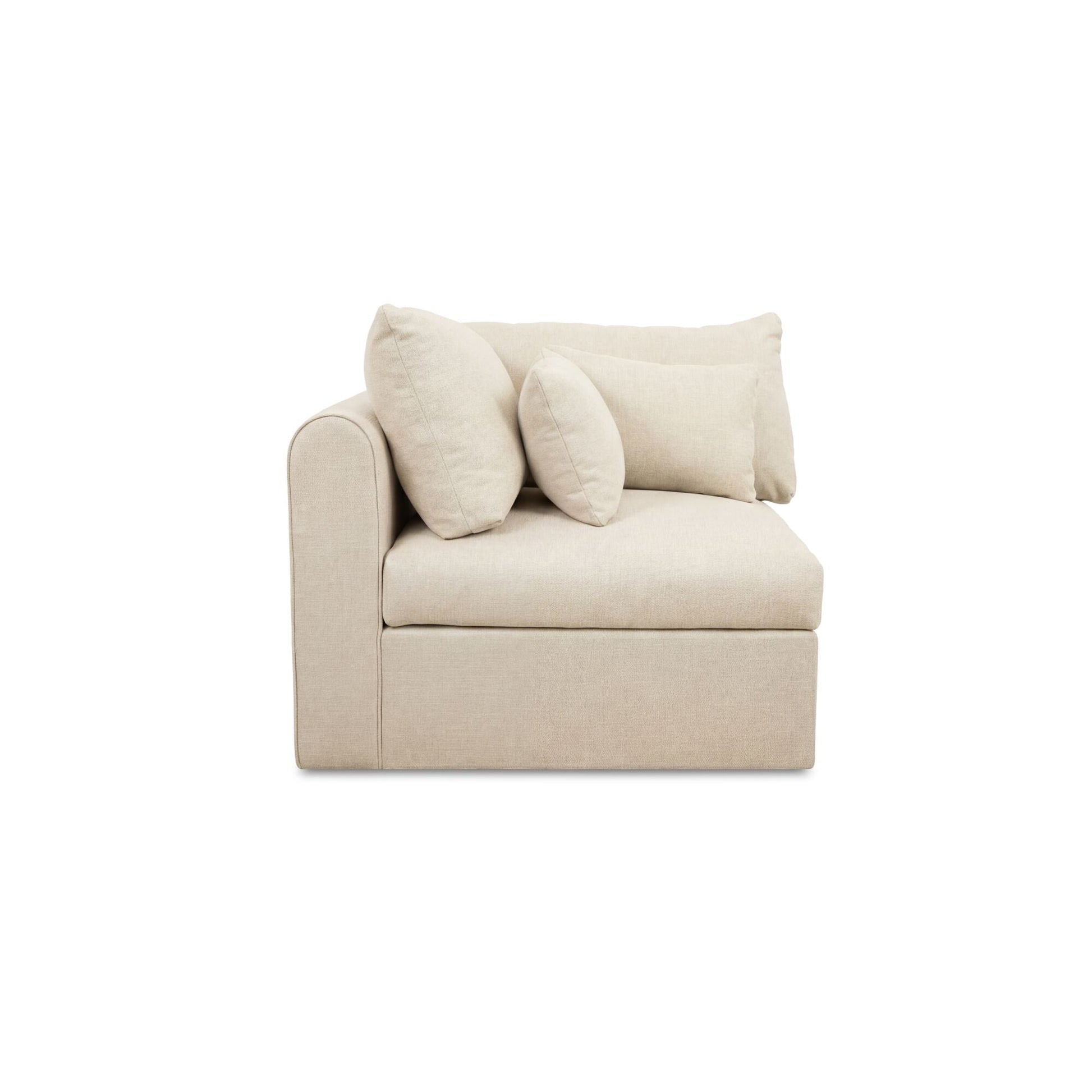 Swift Light Beige Corner Chair - Ornate Home
