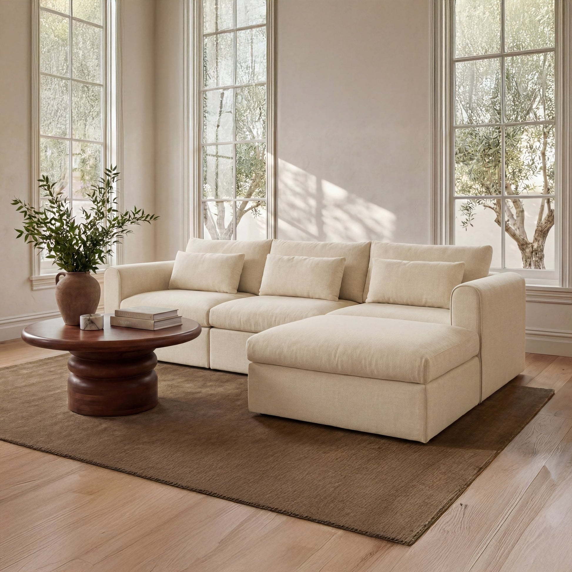 Swift Light Beige Slipper Chair - Ornate Home