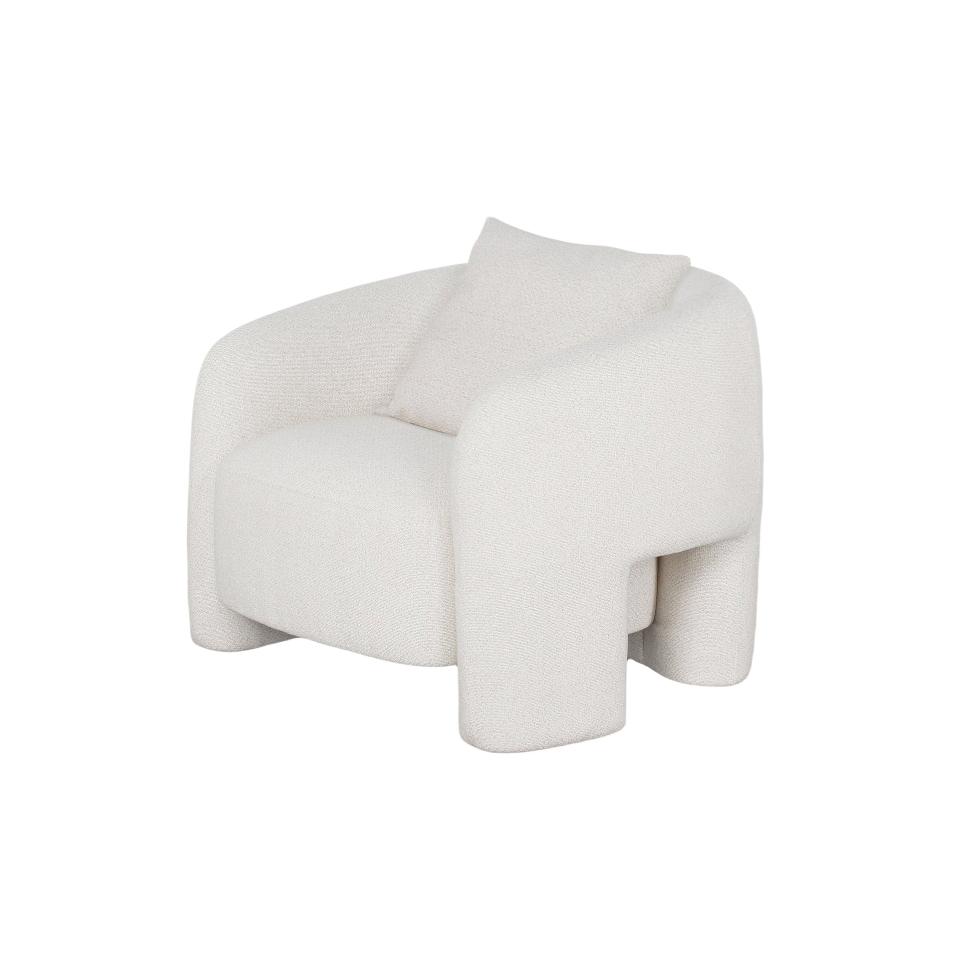 Sylvia Accent Chair in Angora - Ornate Home