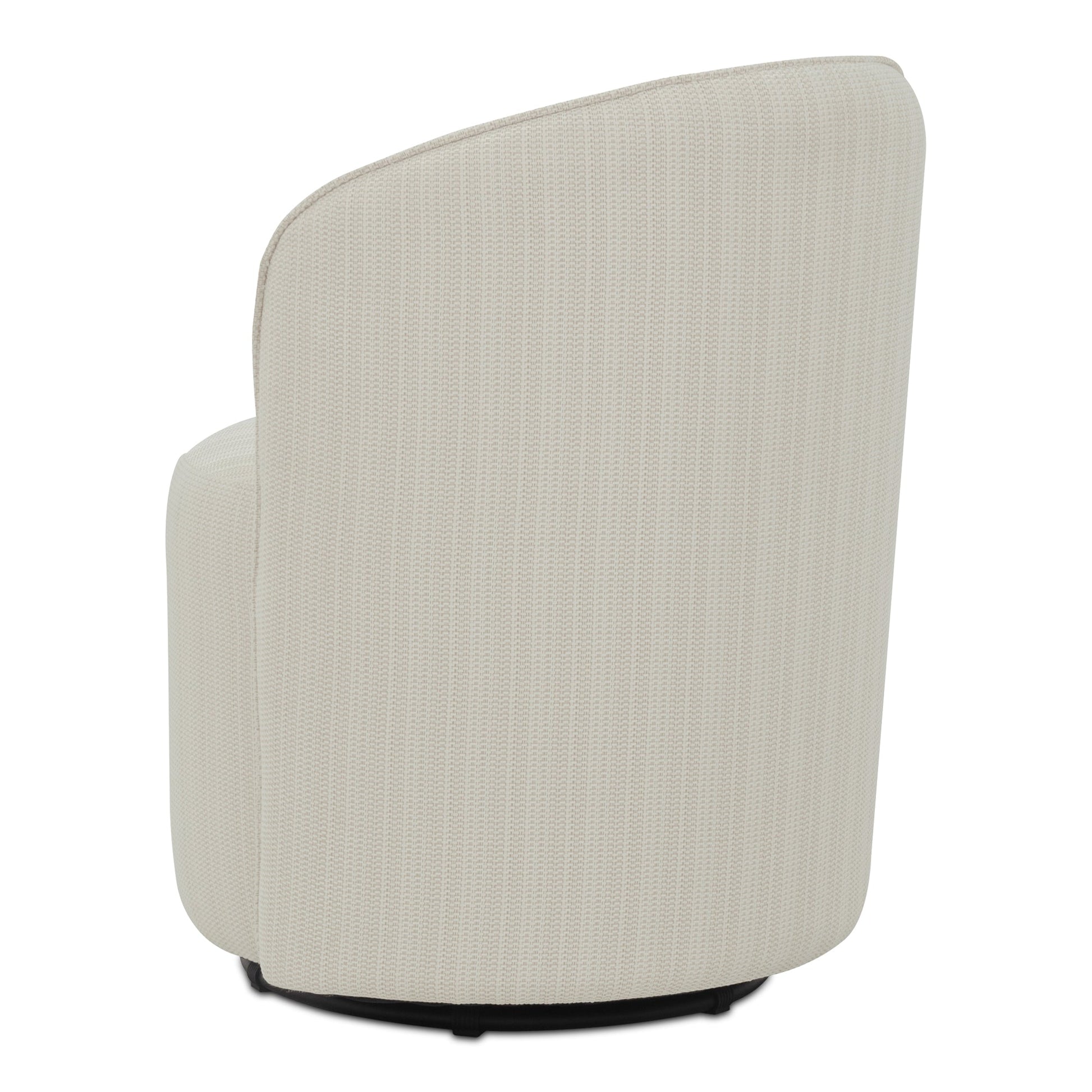 Sylvie Cream Outdoor Swivel Dining Chair - Ornate Home