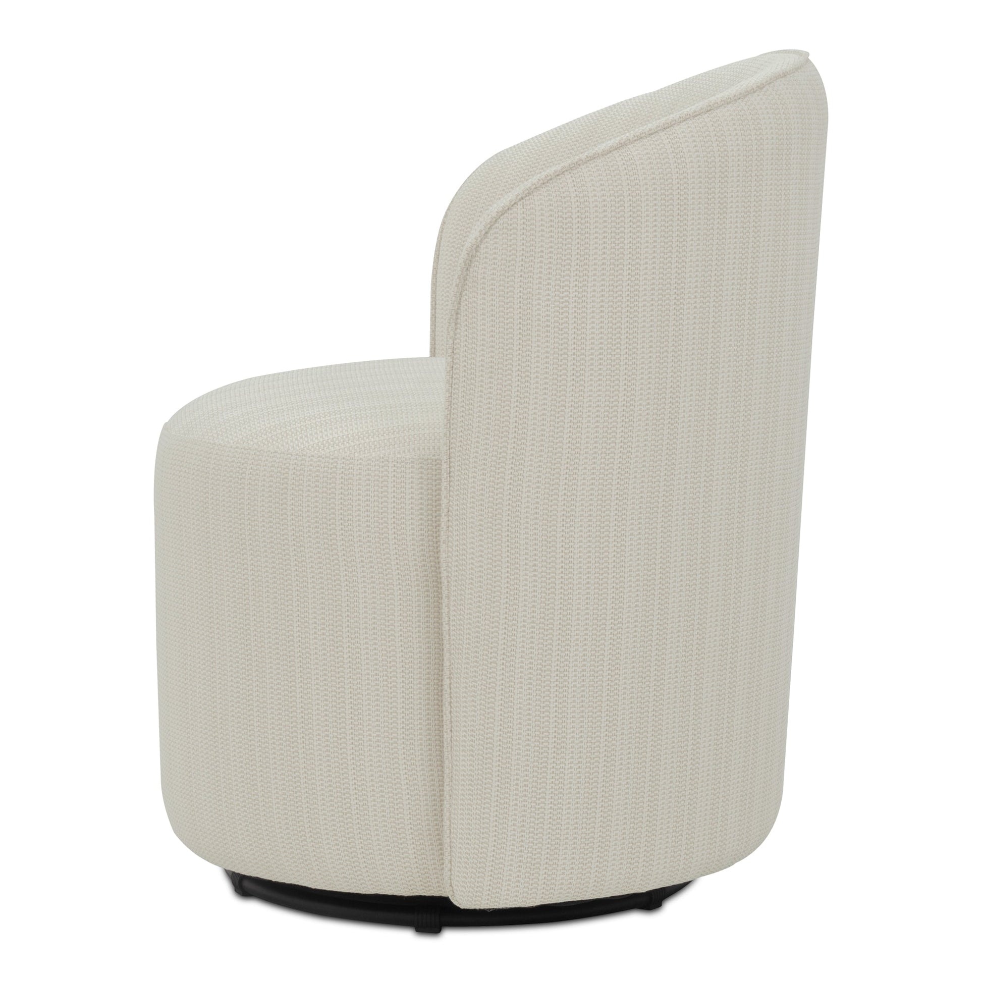Sylvie Cream Outdoor Swivel Dining Chair - Ornate Home
