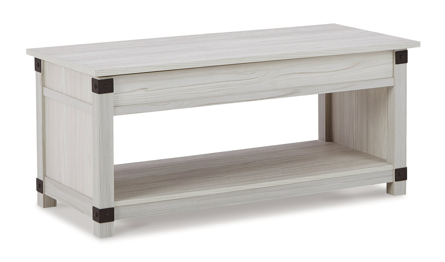 Bayflynn Whitewash Coffee Table and 1 End Table