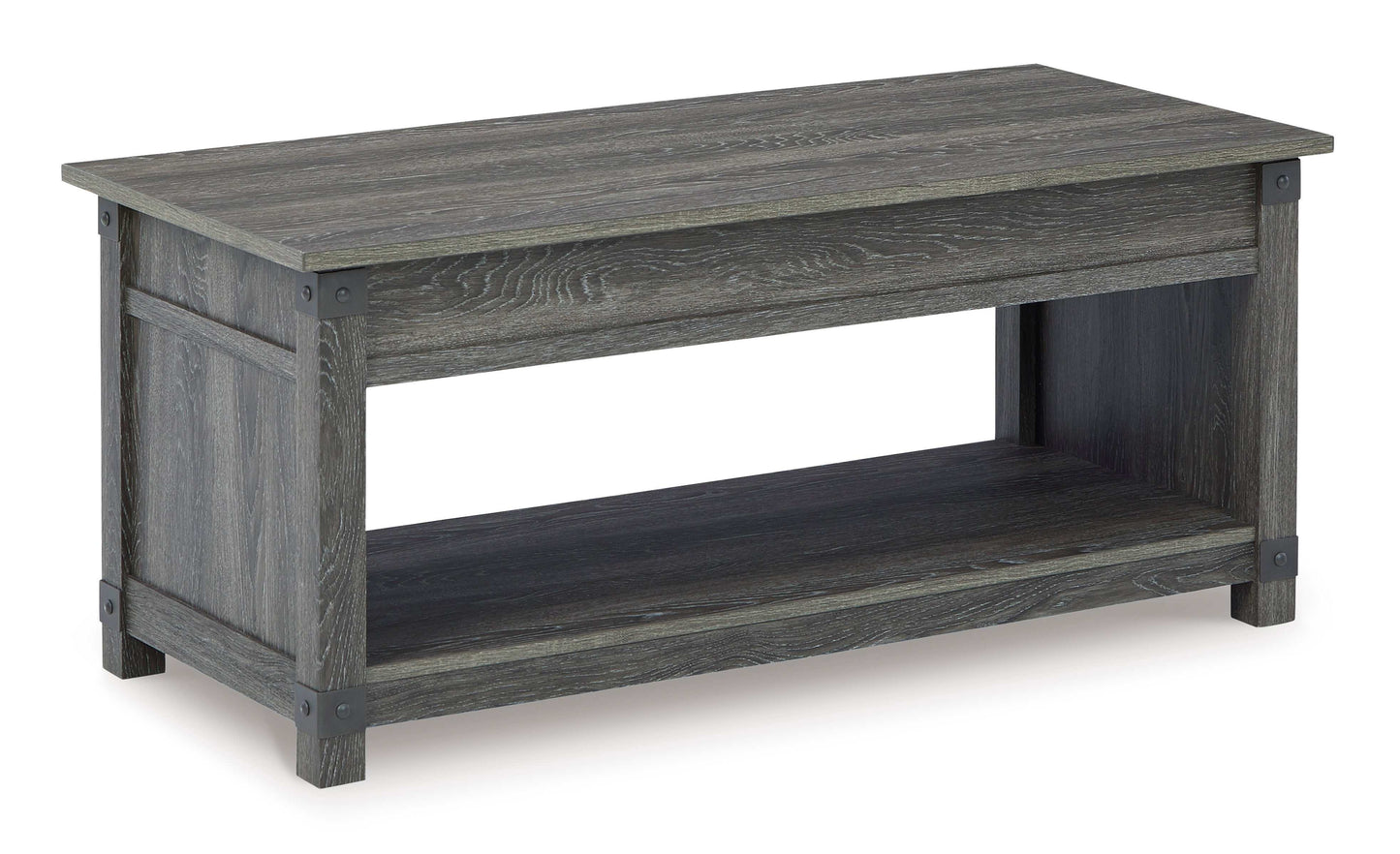 Freedan Grayish Brown Lift Top Coffee Table