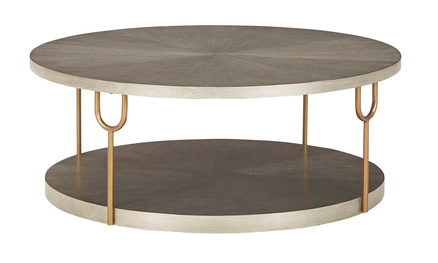 Ranoka Platinum Round Coffee Table