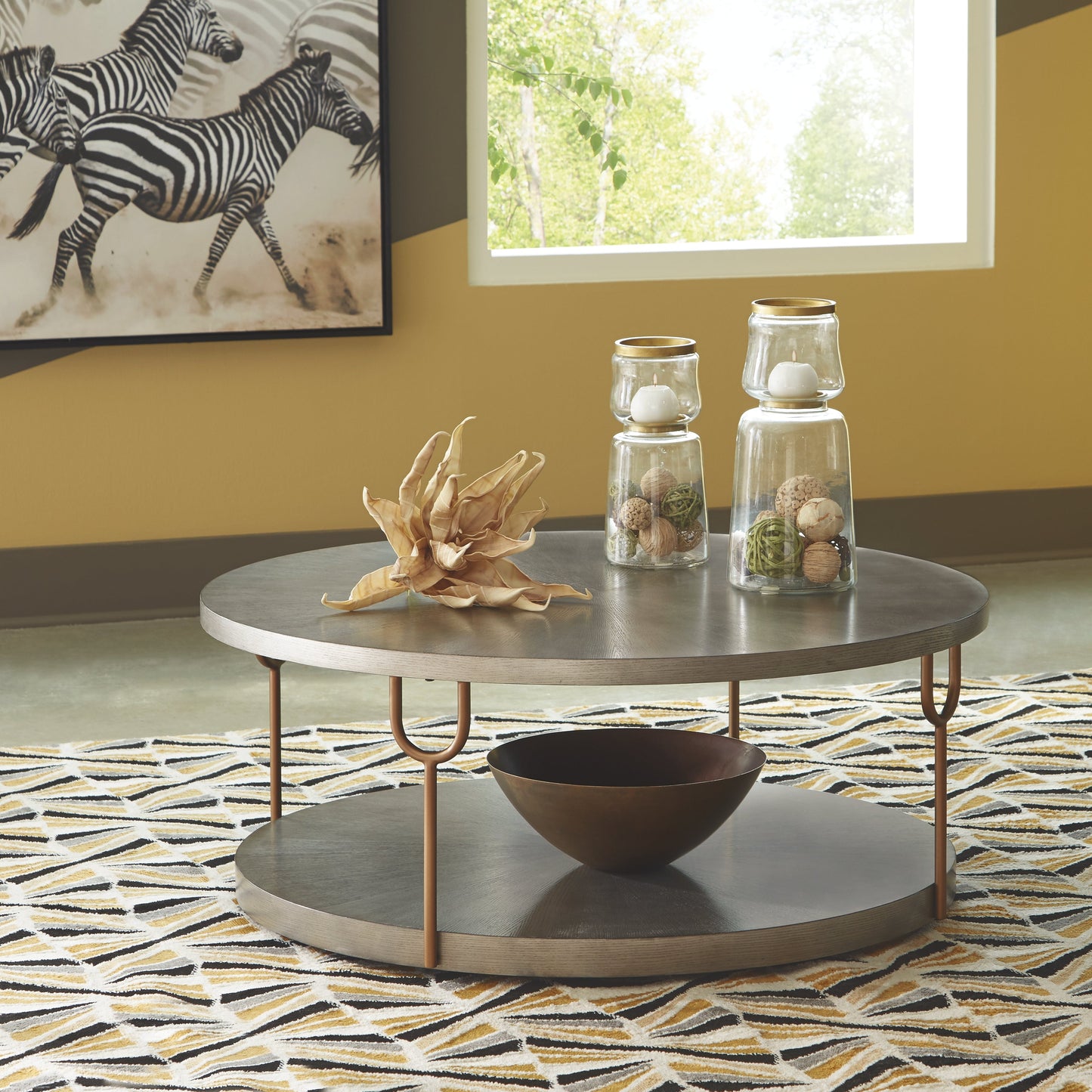 Ranoka Platinum Coffee Table and 2 End Tables