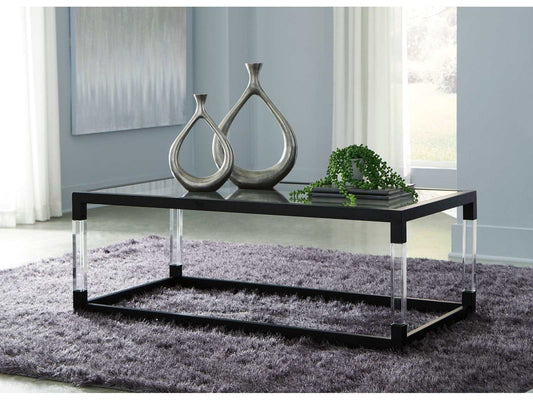 Nallynx Metallic Gray Coffee Table