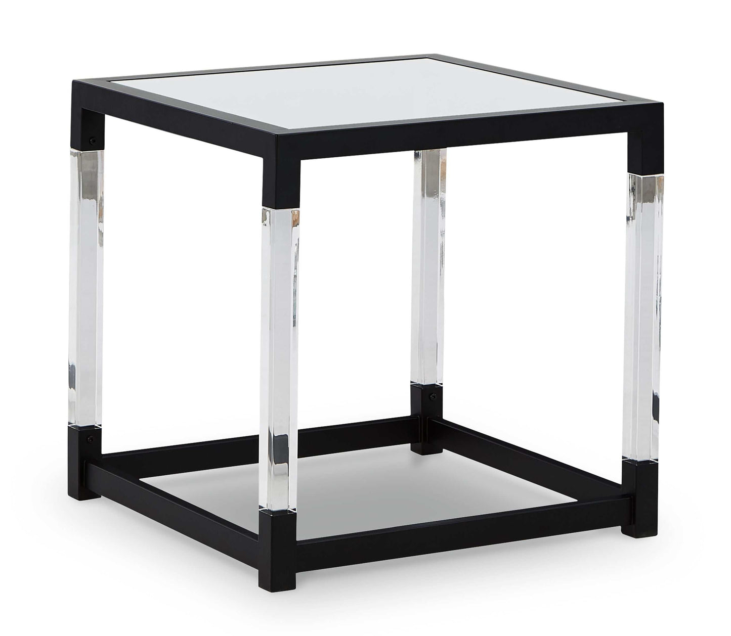 Nallynx Metallic Gray End Table