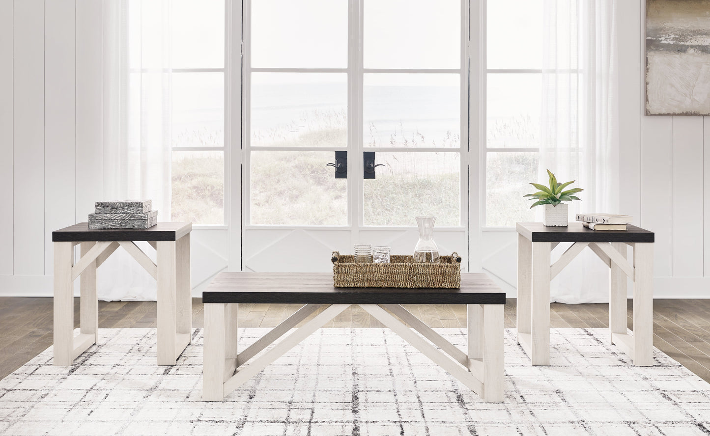 Dorrinson Antique White Occasional Table Set (Set of 3)