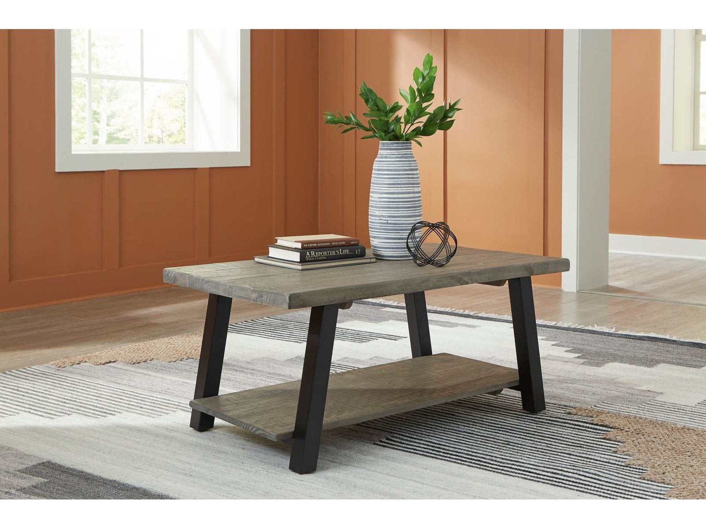 Brennegan Gray & Black Coffee Table