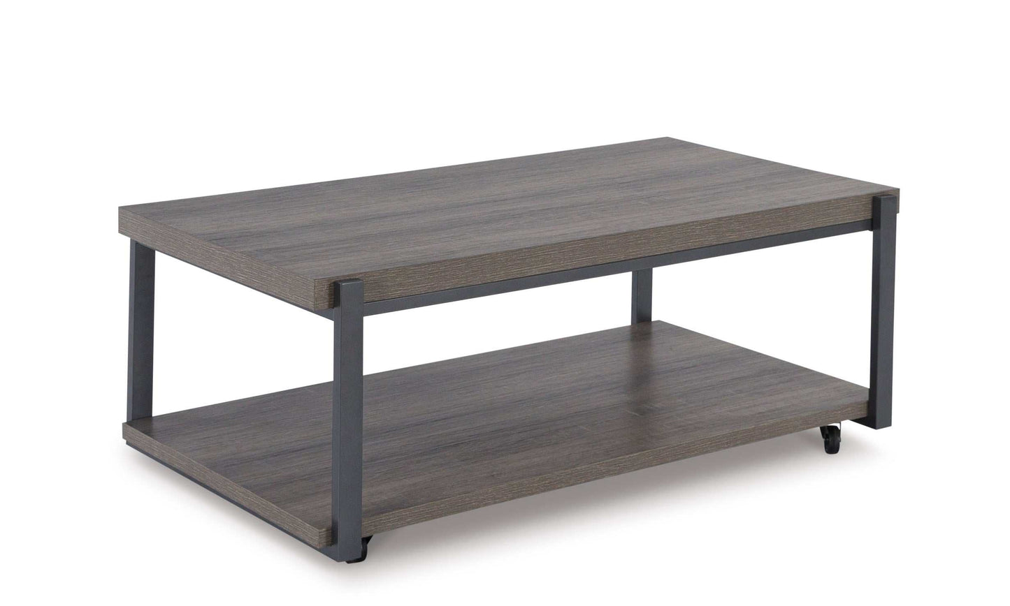 Wilmaden Gray/Black Table (Set of 3)