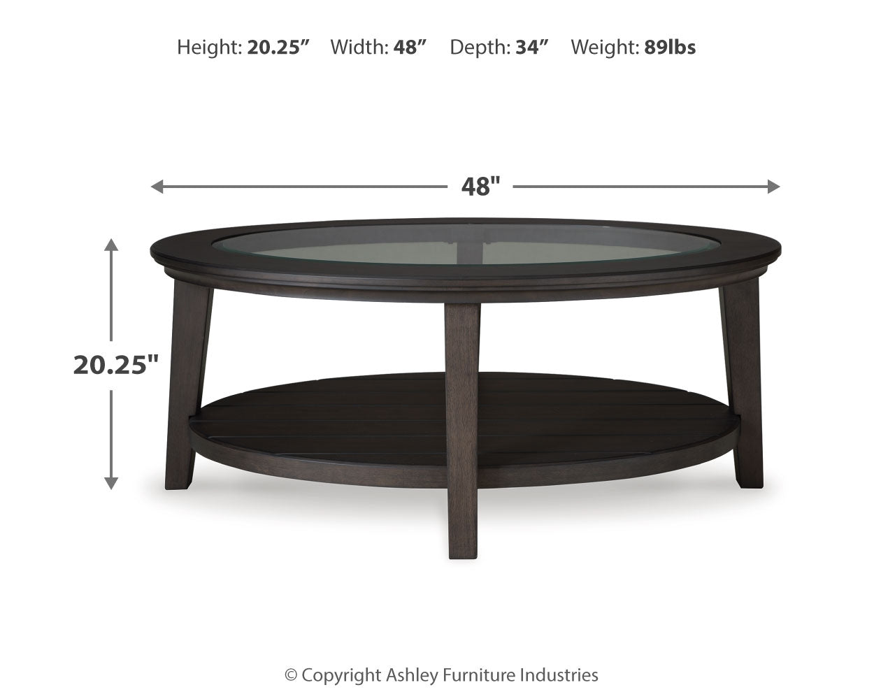 Celamar Brown Coffee Table and 1 End Table