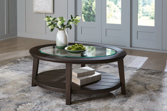 Celamar Dark Brown Coffee Table