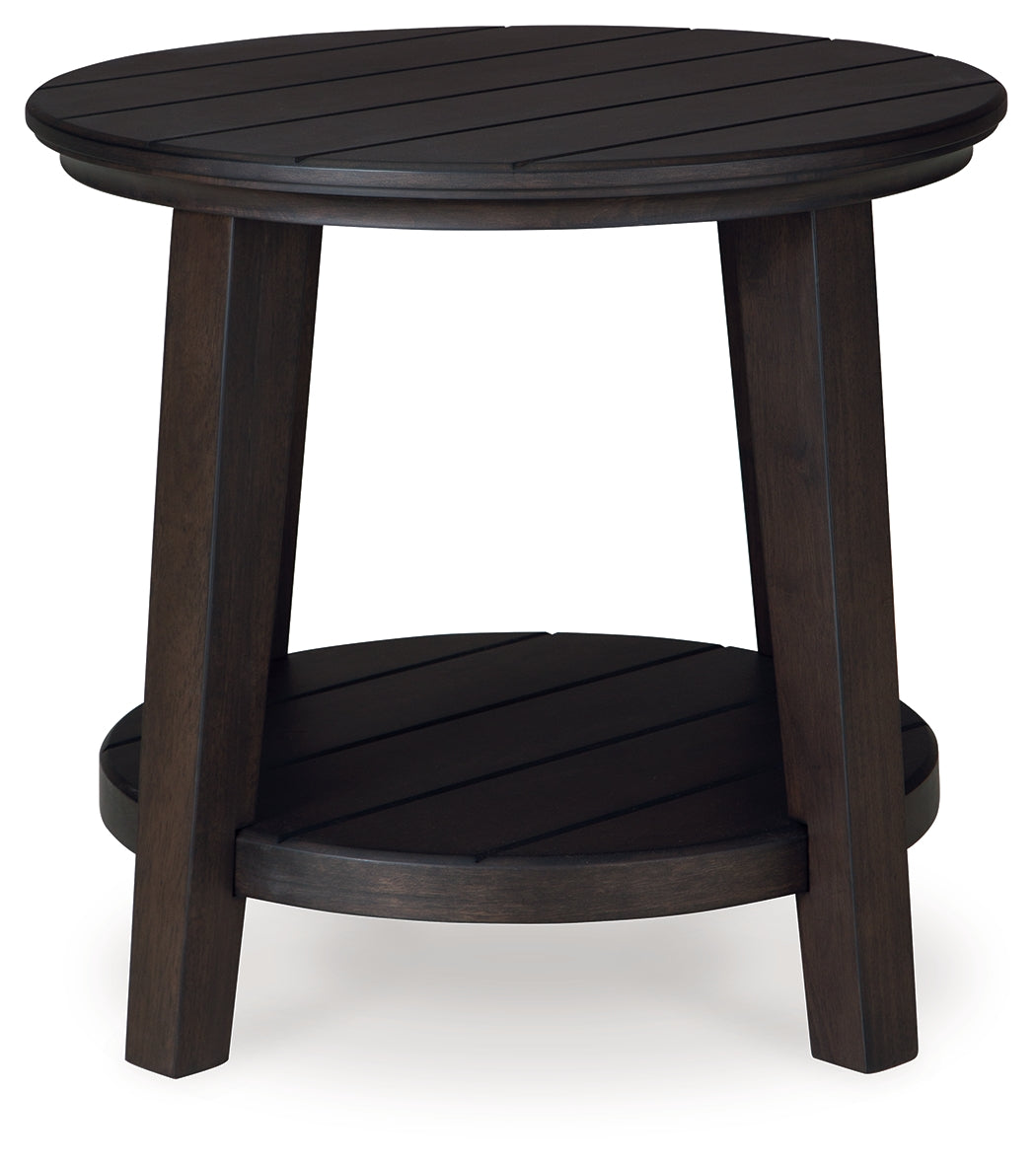 Celamar Brown Coffee Table and 1 End Table