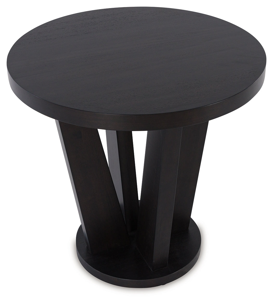 Chasinfield Dark Brown End Table