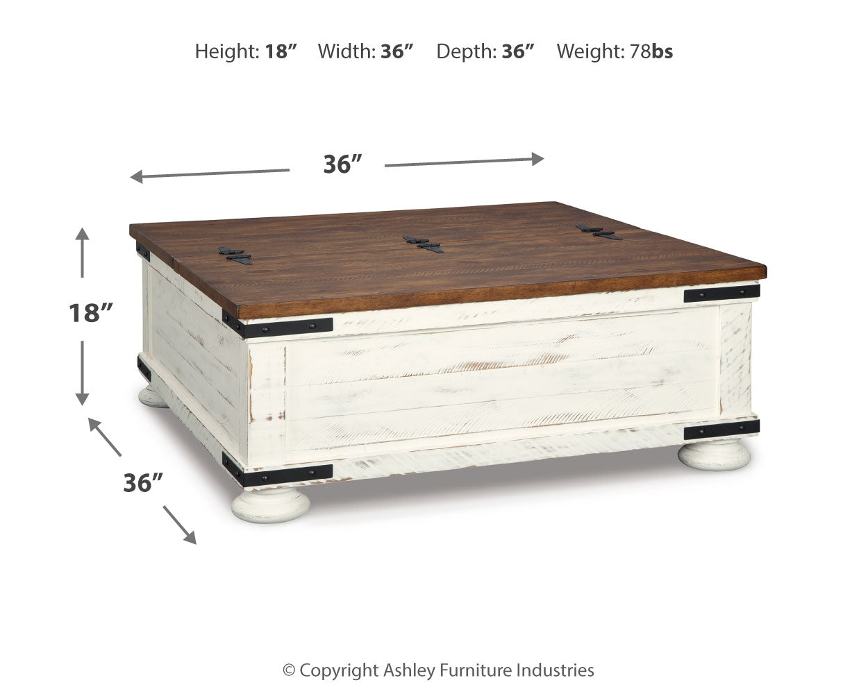 Wystfield White Coffee Table and 2 End Tables