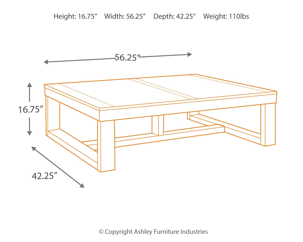 Watson Brown Coffee Table and 2 End Tables