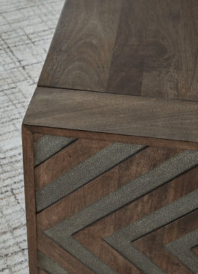 Dreggan Brown Rectangular Cocktail Table - Ornate Home