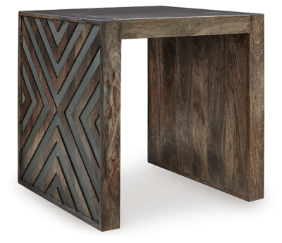 Dreggan Brown Square End Table - Ornate Home