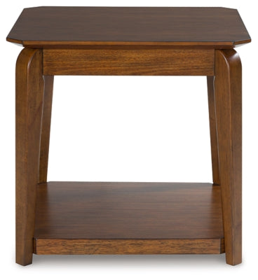 Trenmour Medium Brown Square End Table - Ornate Home