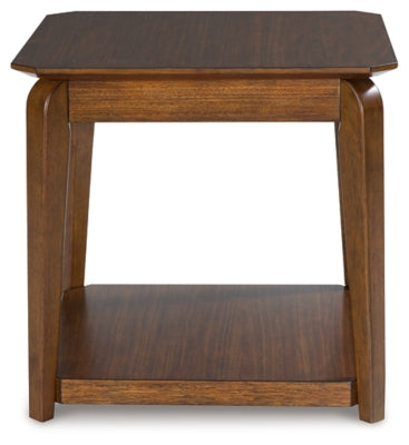 Trenmour Medium Brown Square End Table - Ornate Home