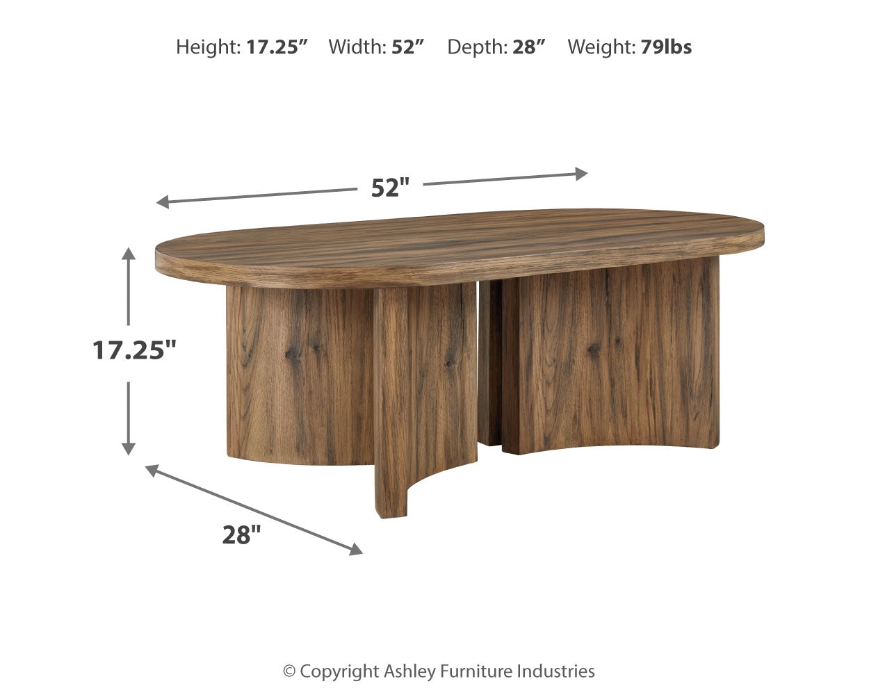 Austanny Brown Coffee Table and 2 End Tables