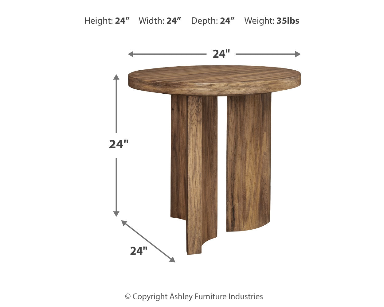 Austanny Brown Coffee Table and 2 End Tables