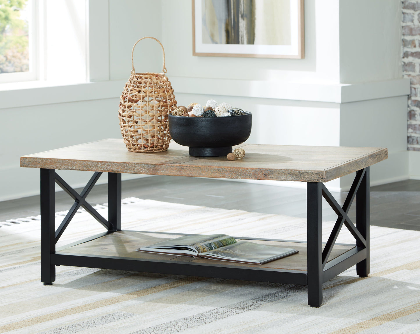 Bristenfort Brown/Black Coffee Table