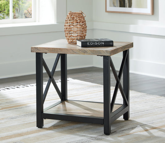 Bristenfort Brown/Black End Table