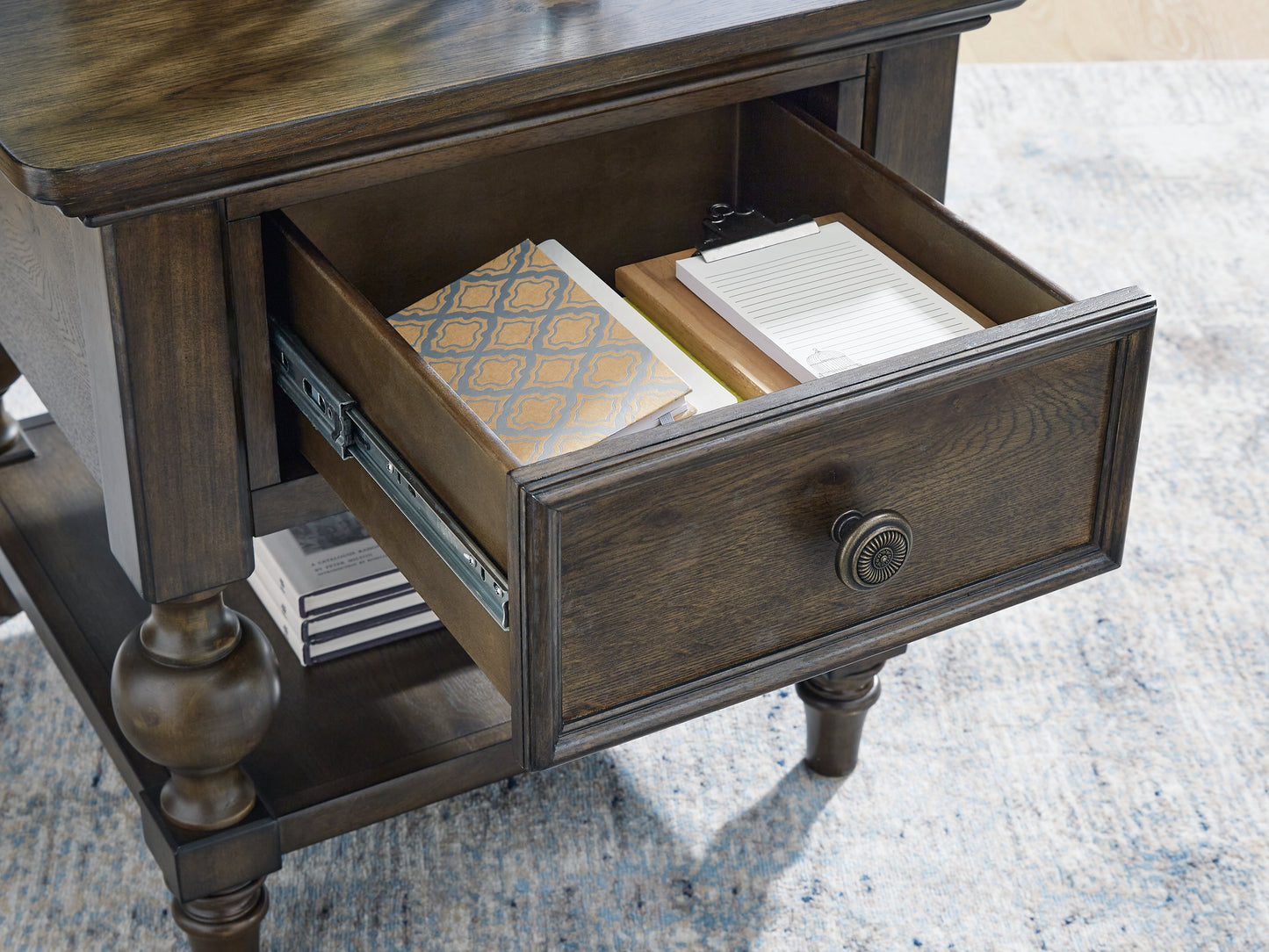 Veramond Brown End Table