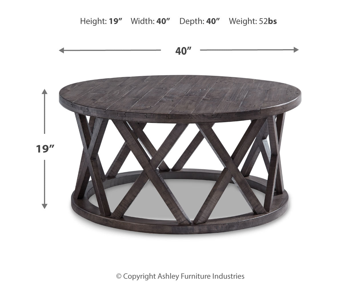 Sharzane Grayish Brown Coffee Table and 1 End Table