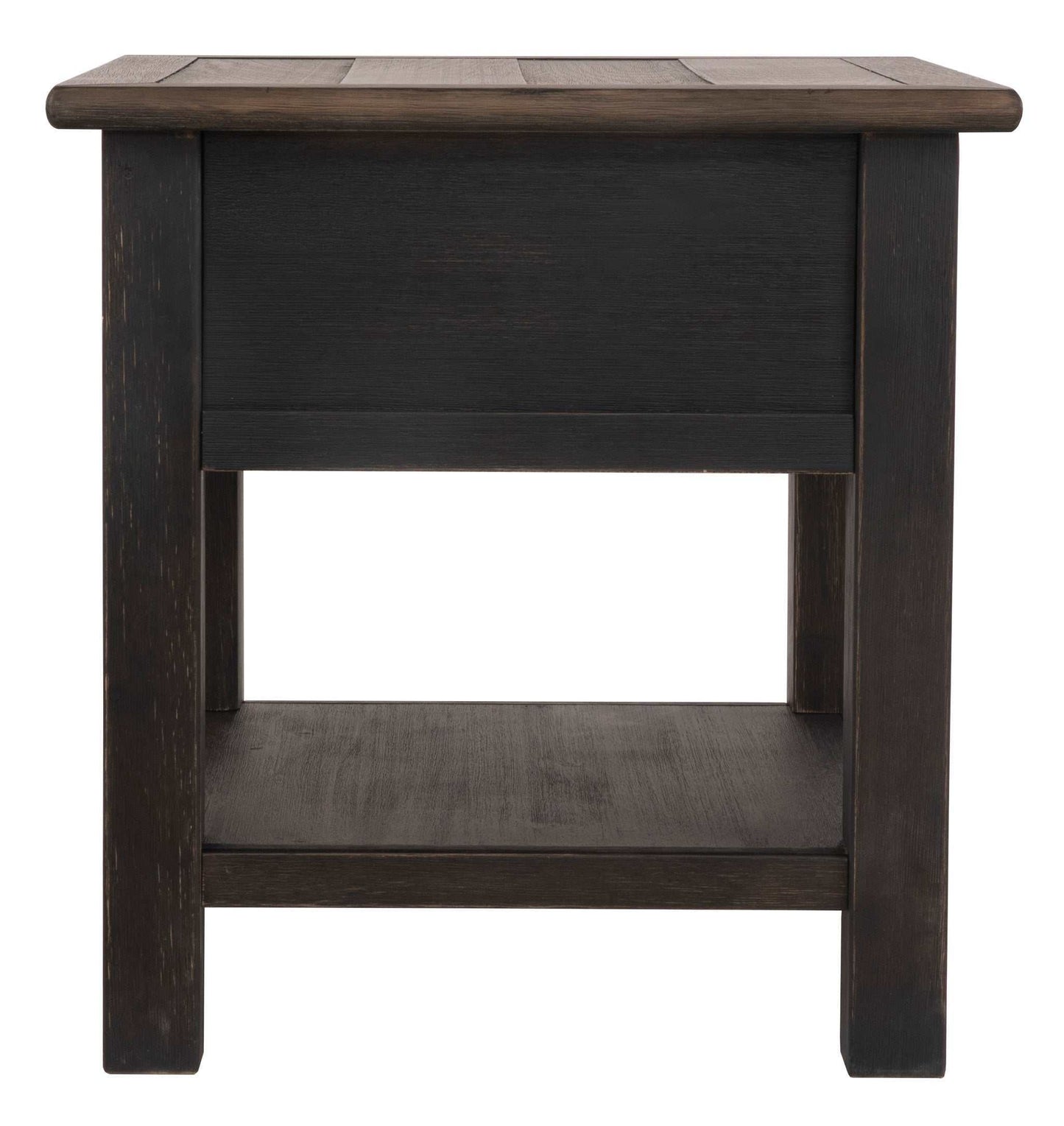 Tyler Creek Grayish Brown/Black End Table