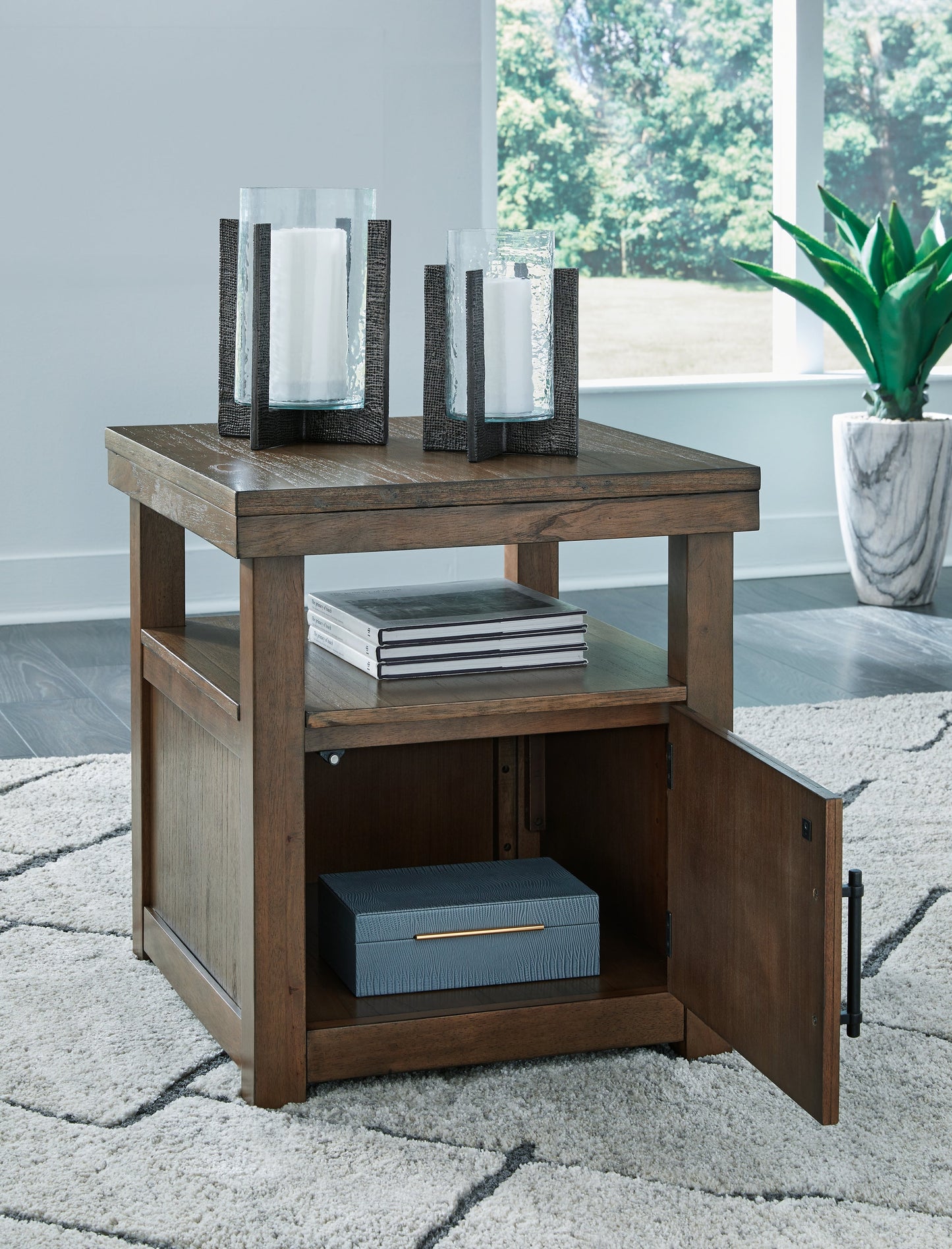 Boardernest Brown End Table