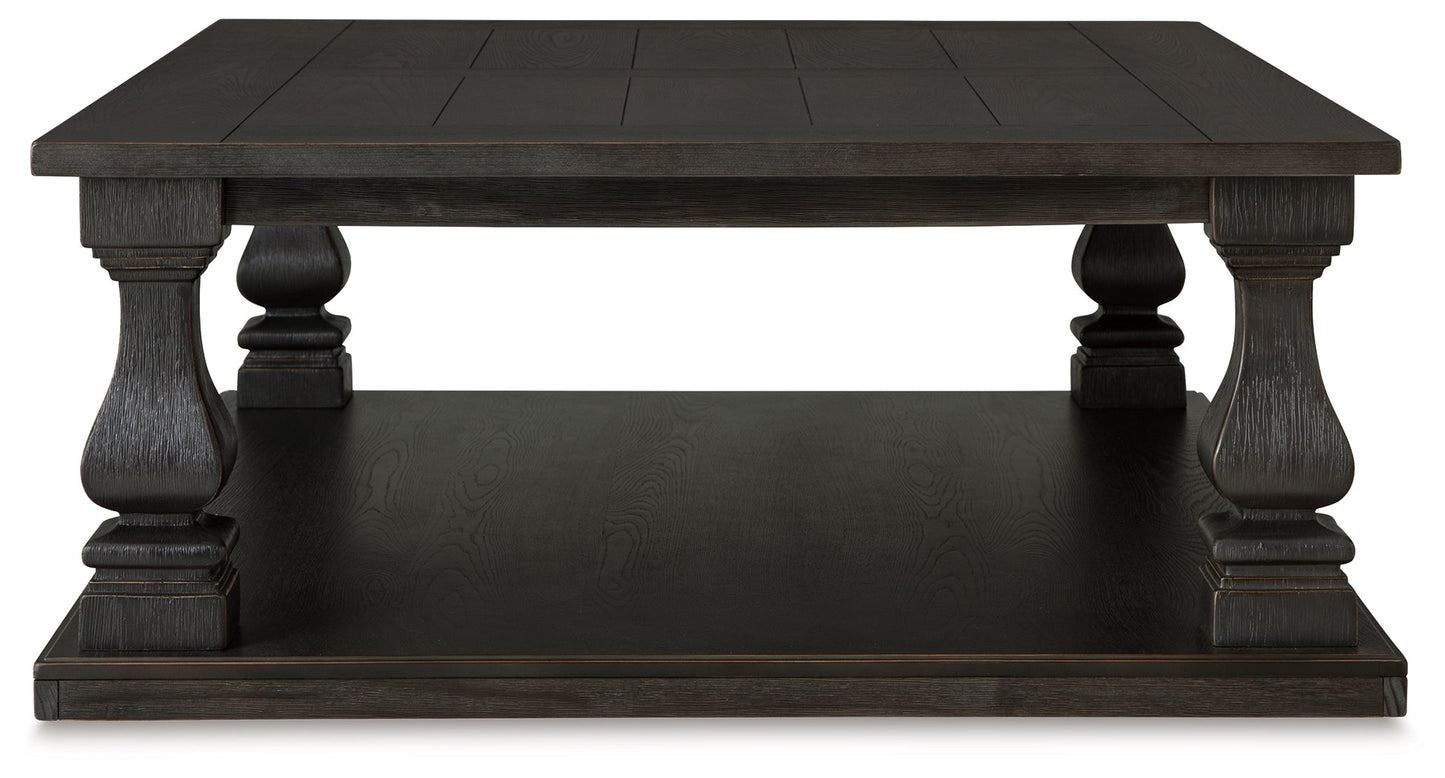 Wellturn Black Coffee Table and 1 End Table