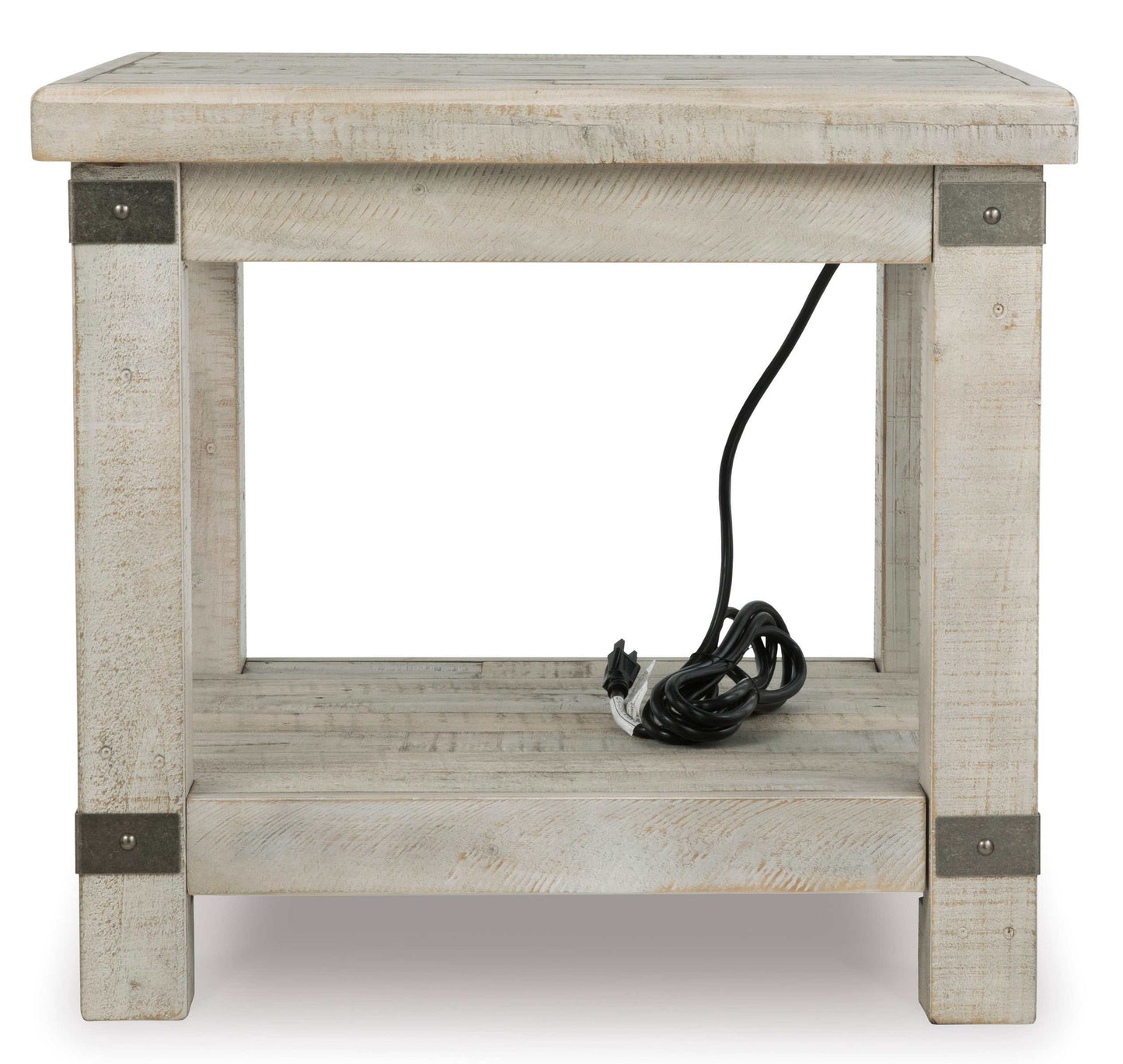 Carynhurst White Wash Gray End Table